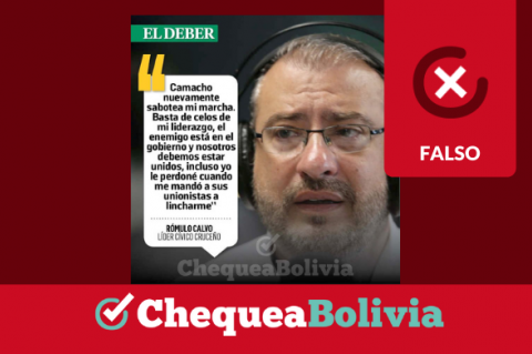 La captura de la publicación que circula en Facebook. 