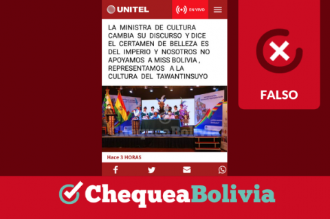 Presunta nota de Unitel