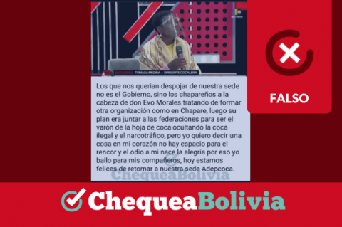 La captura de la publicación que circula en Facebook. 