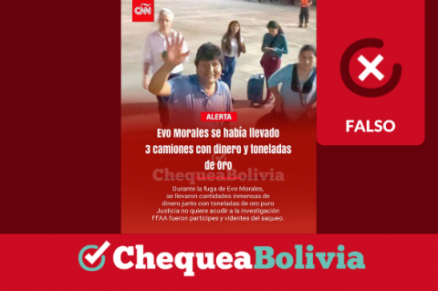 Imagen falsa con los sellos de CNN