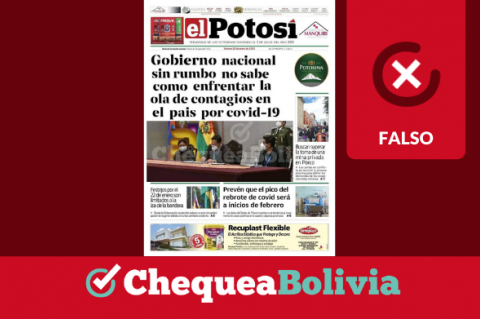 Portada falsa de El Potosí