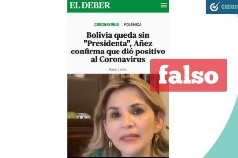 Una captura de la información falsa que circula en redes sociales.