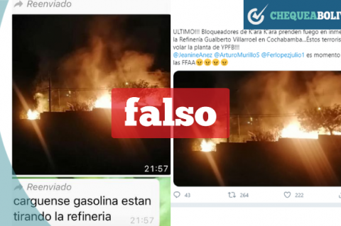 Una captura de pantalla de las publicaciones y mensajes que se hicieron virales.