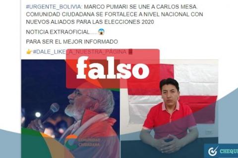 Publicación en Facebook