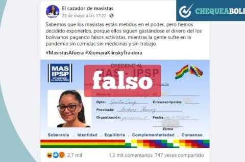 Una captura de pantalla de la publicación de Facebook.