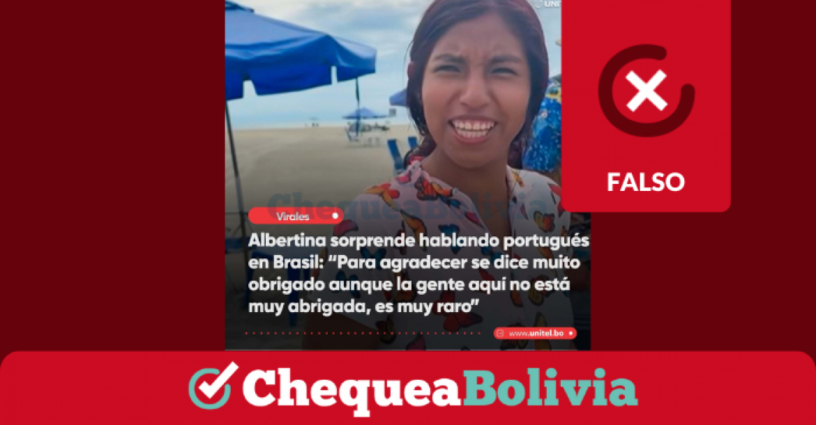 Imagen que circula y se trata de una publicación falsa de Unitel.