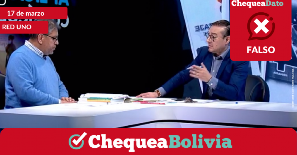 El coordinador institucional de Investigaciones Pedagógicas del Ministerio de Educación, Fernando Carreón, durante la entrevista en Red Uno. 