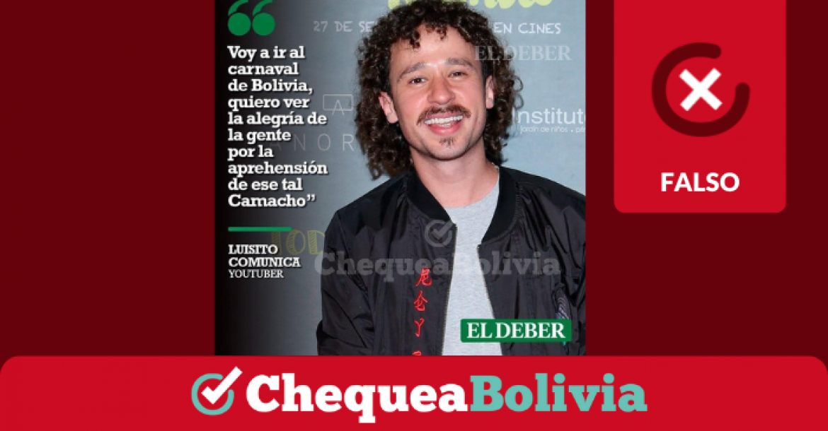 Una captura de la información falsa que circula en redes sociales. 