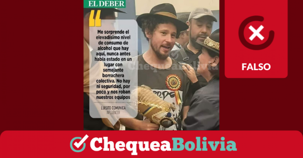 Una captura de la información falsa que circula en redes sociales. 