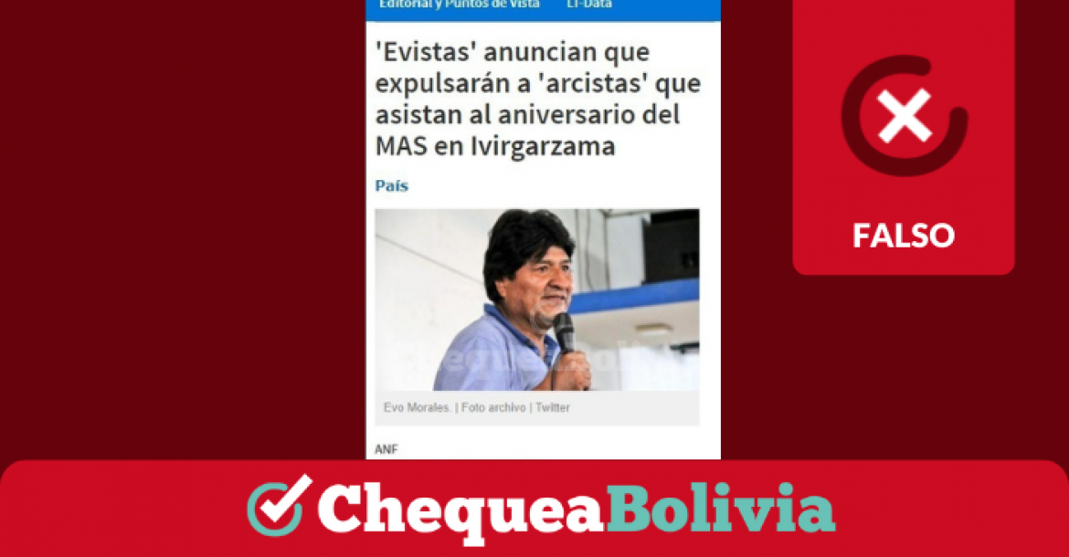 Una captura de la información falsa que circula en redes sociales. 