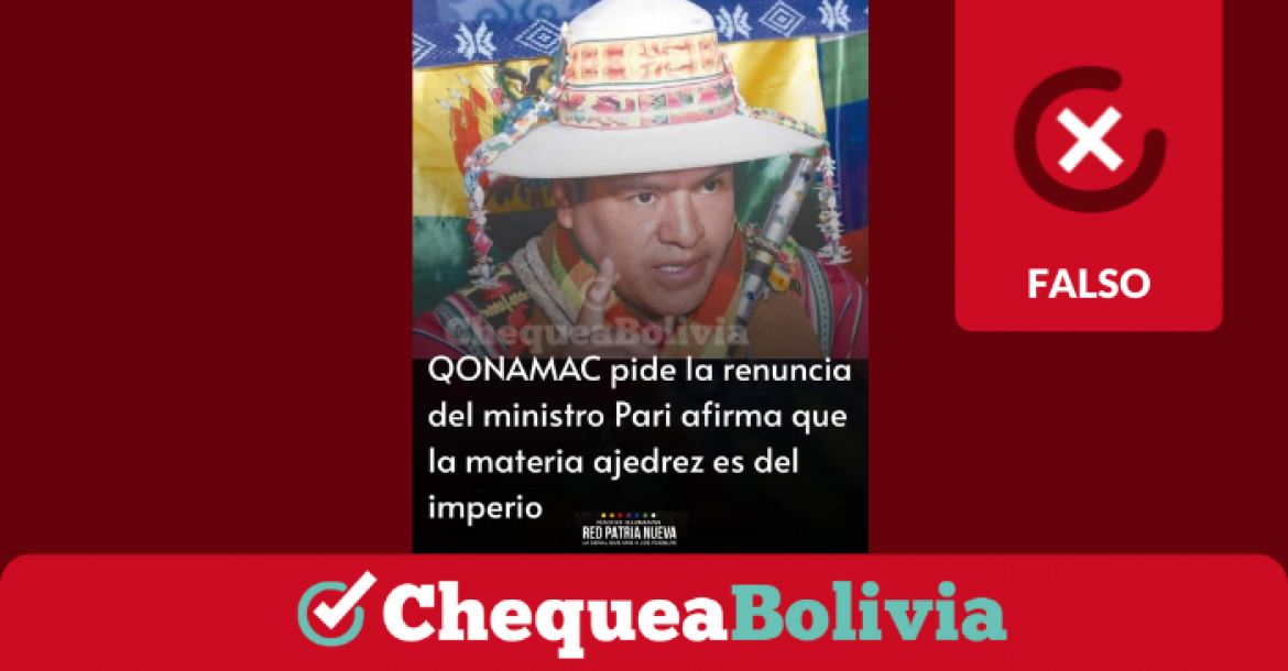 Una captura de la información falsa que circula en redes sociales. 
