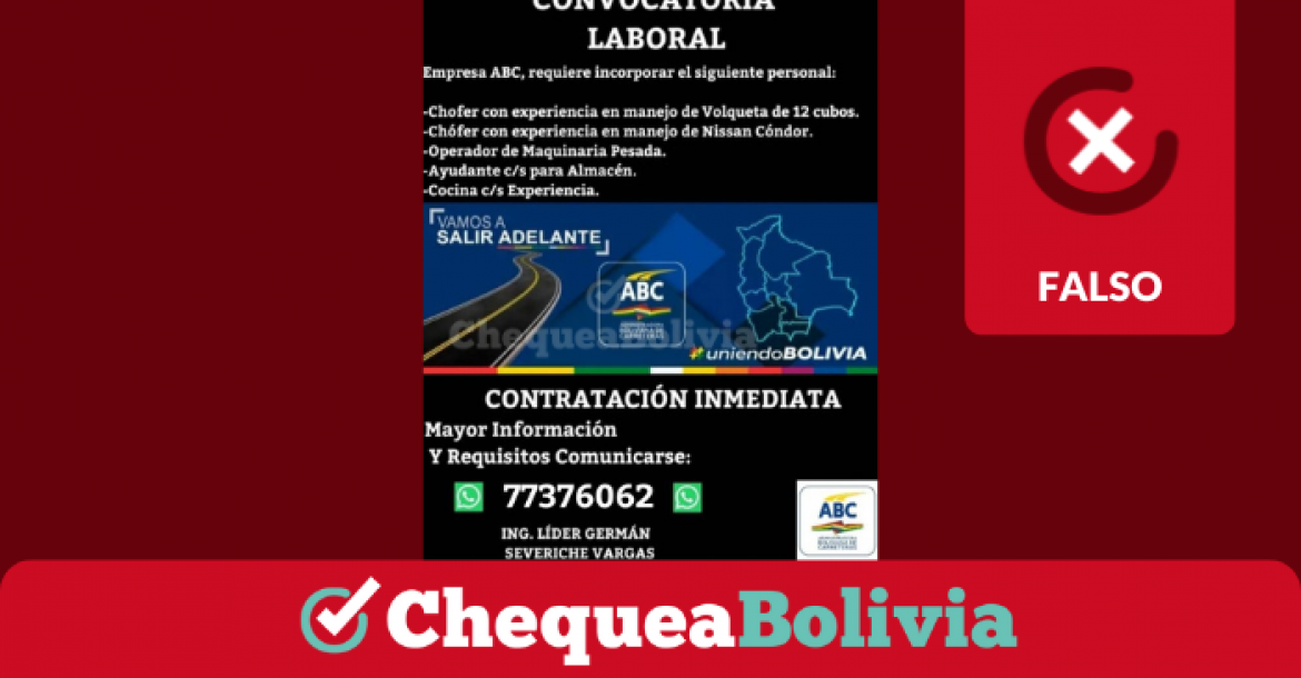 Una captura de la información falsa que circula en redes sociales. 