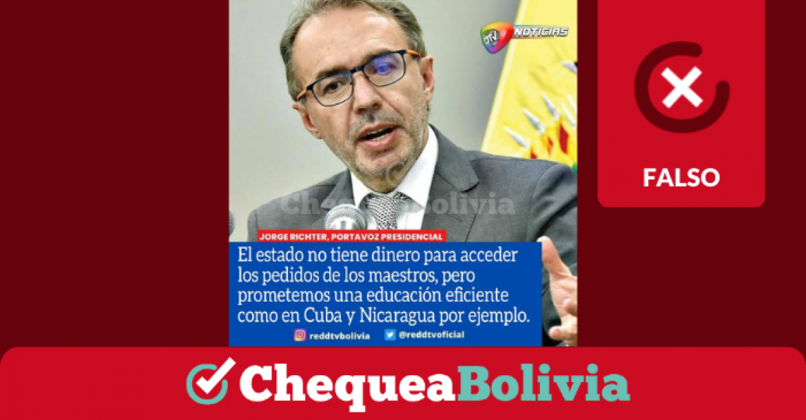 Una captura de la información falsa que circula en redes sociales. 