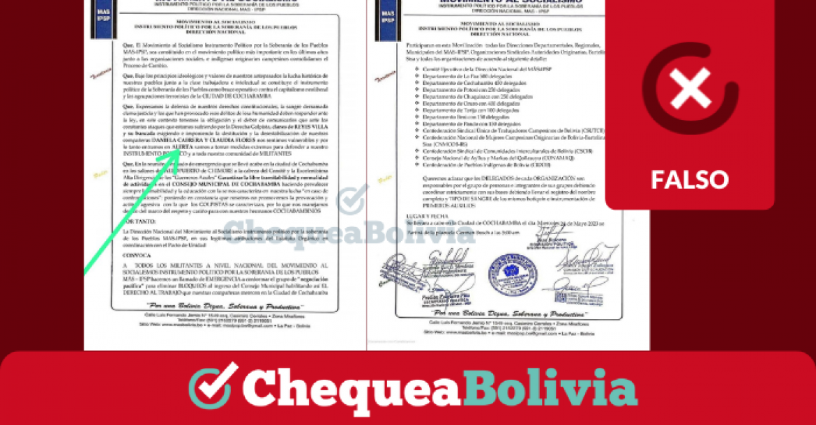 Una captura de la información falsa que circula en redes sociales. 