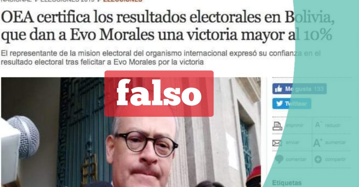 Una captura de la información falsa que circula en redes sociales. 