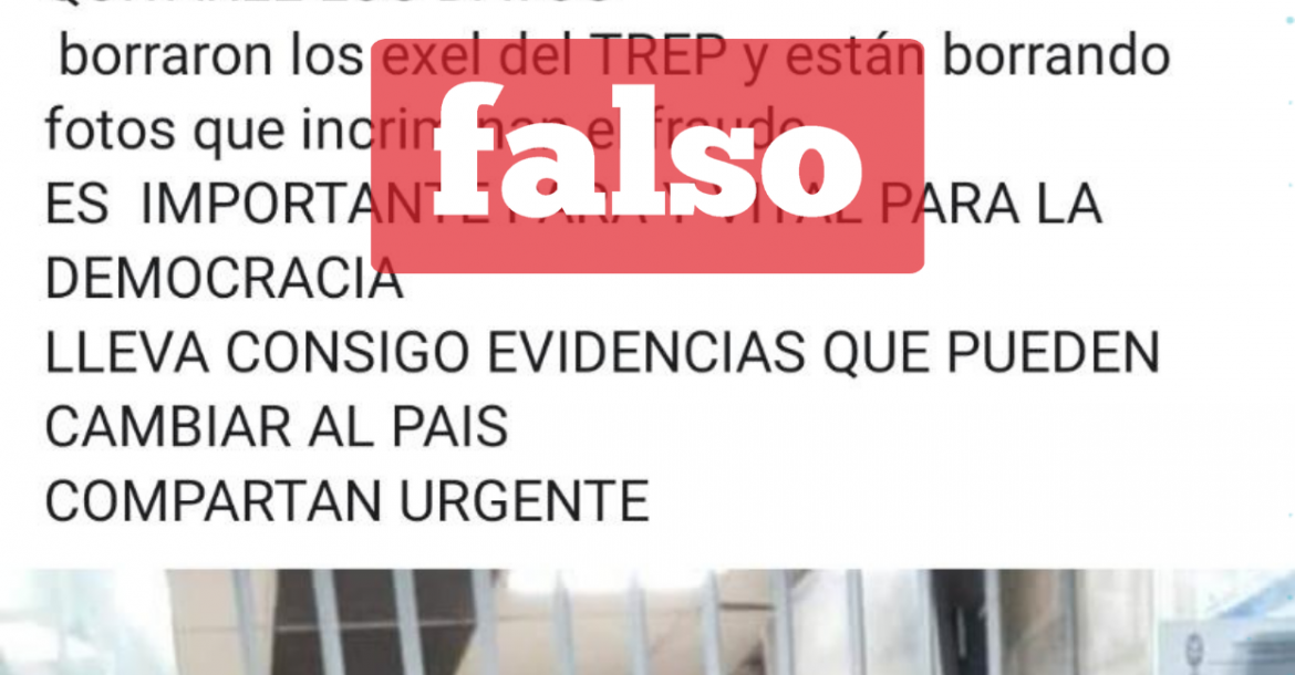 La captura de la información falsa que circula en las redes sociales. 