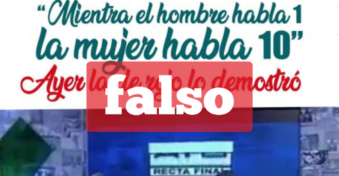 La imagen falsa que circula en redes sociales. 