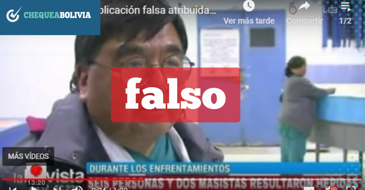 Una captura de la información falsa que circula en redes sociales.