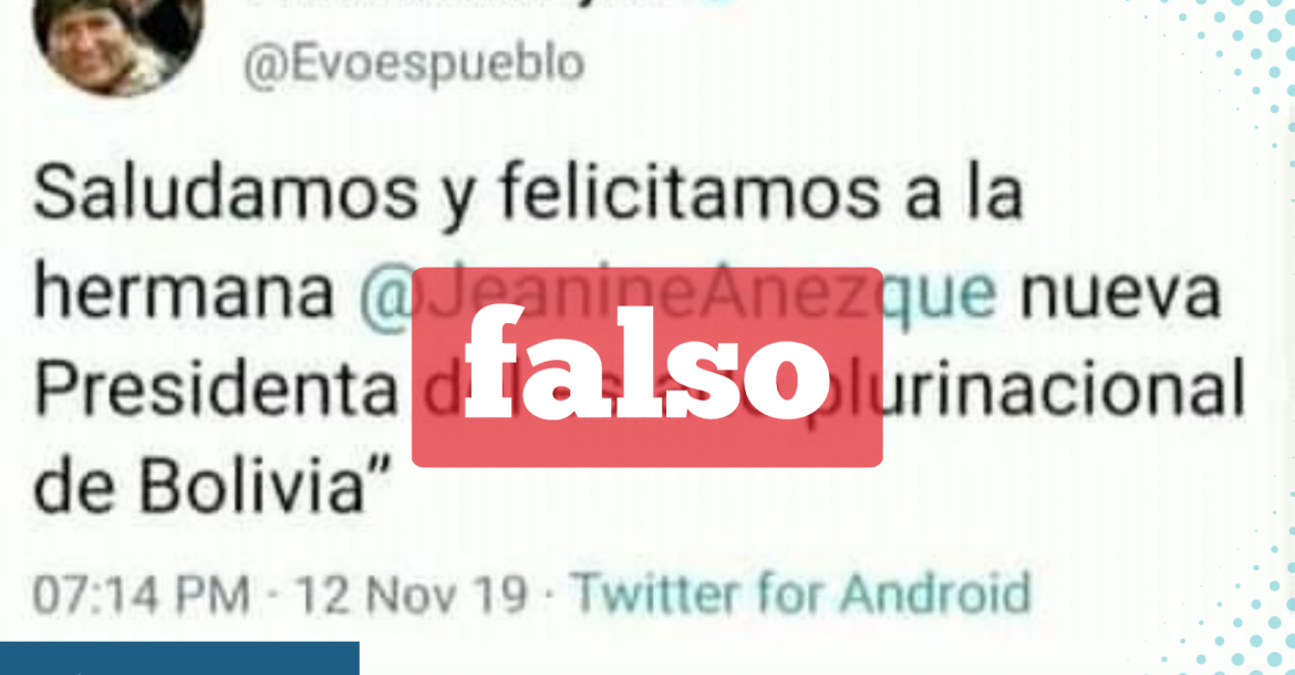 Una captura de la información falsa que circula en redes sociales. 