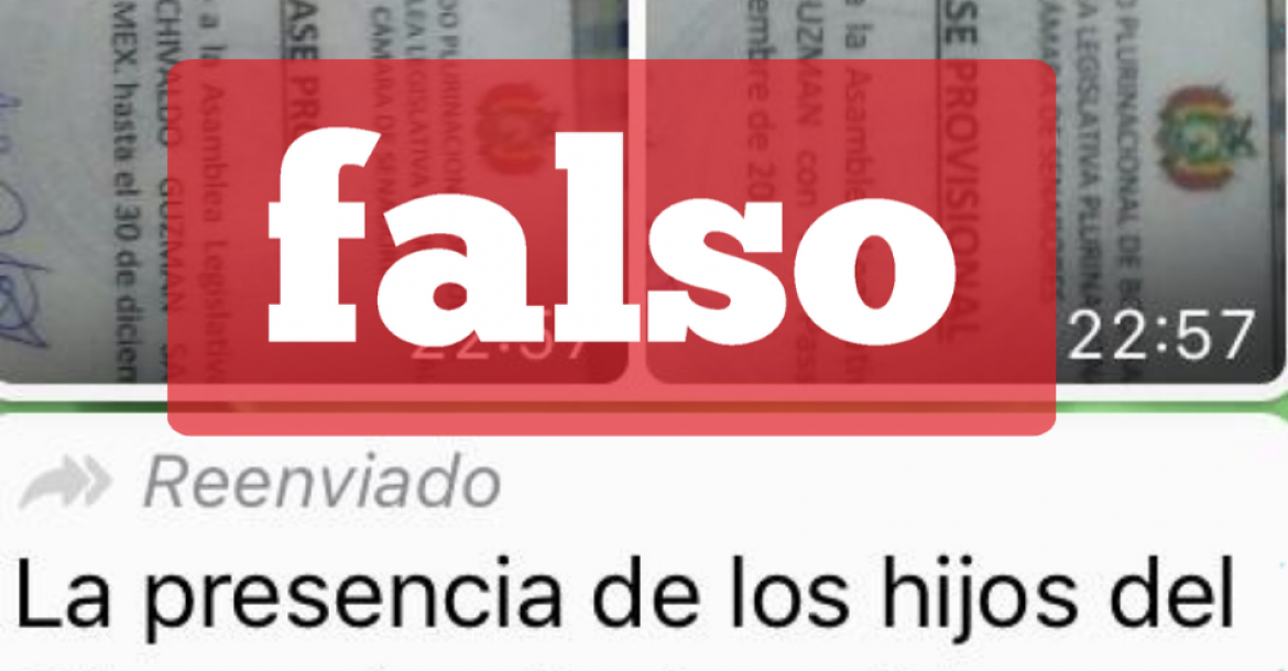 Una captura de la información falsa que circula en redes sociales. 