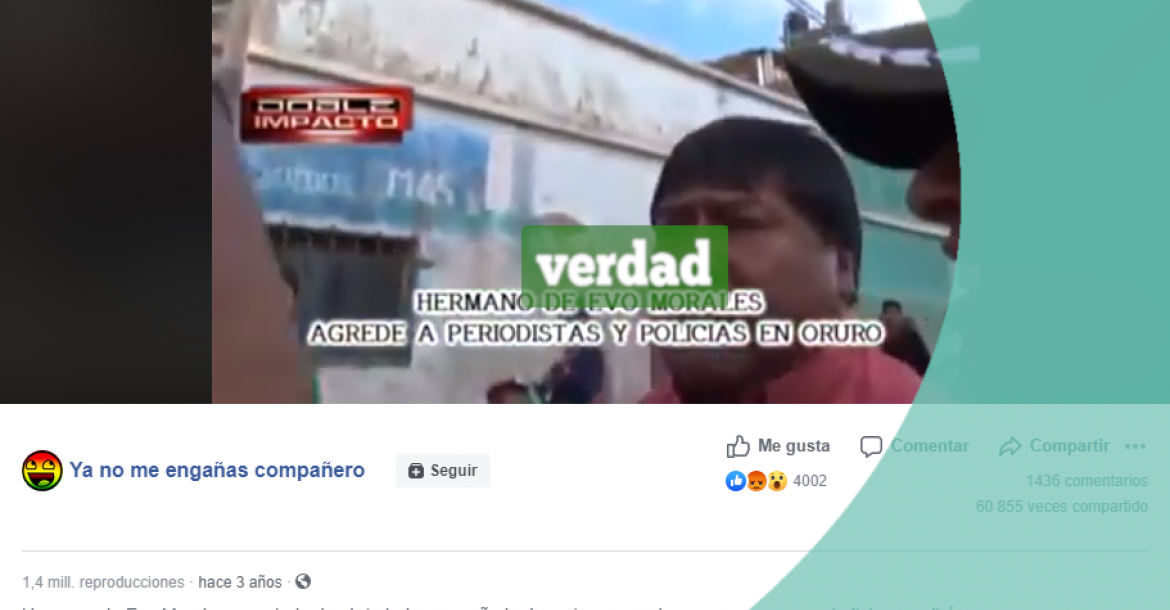 Video que circula en Facebook