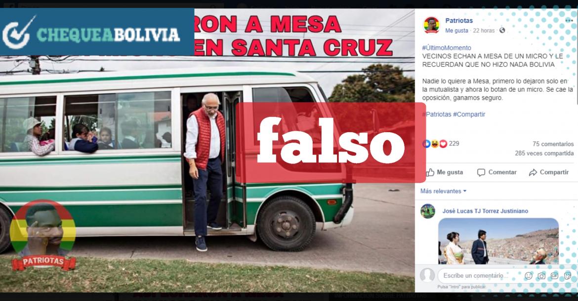 Imagen que circula en Facebook