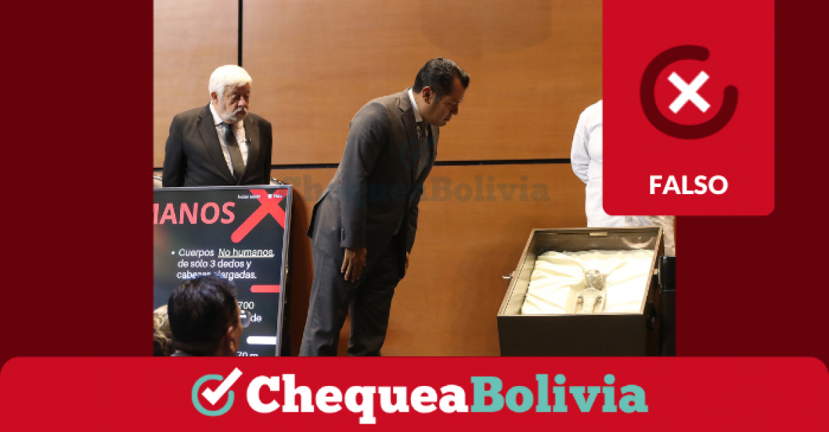 Presentación del especímen en el Congreso mexicano. 