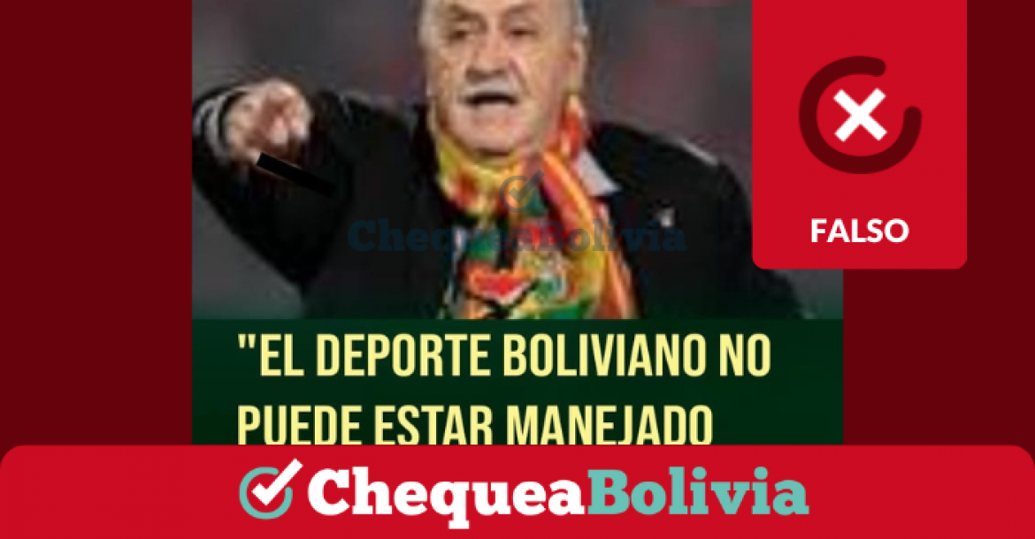 Imagen  que difunde una decalración falsa atribuida a Azkargorta.