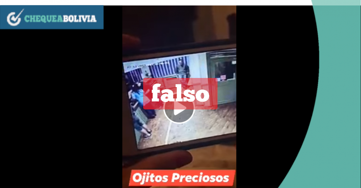 El video falso que es compartido en las redes sociales. 