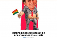 Caricatura de Bolsonaro
