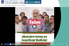 Una captura del video que circula en Facebook sobre el plan de gobierno de Comunidad Ciudadana. 